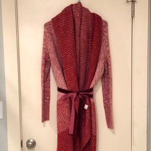 Oversized red sweater